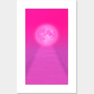 Pink moon Posters and Art